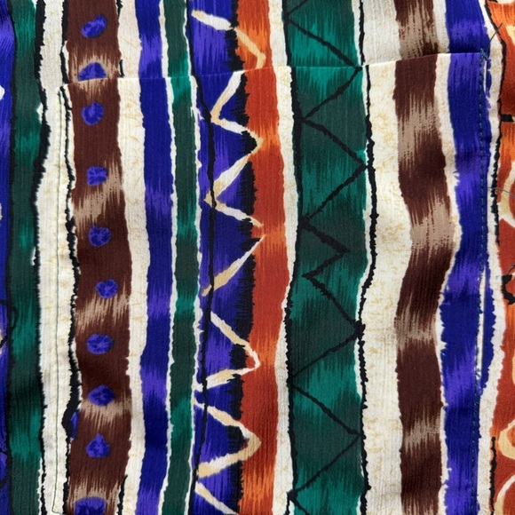 Vintage 80s Funky Colorful Graff Lightweight Blazer Size 16 - Picture 6 of 11